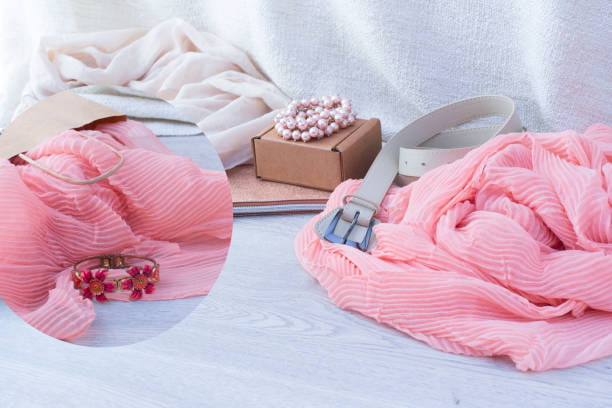 خرید و قیمت شال صورتی + فروش عمده